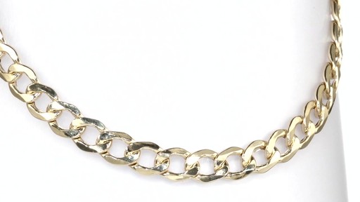 Light Curb Chain Necklace in 14K Gold 