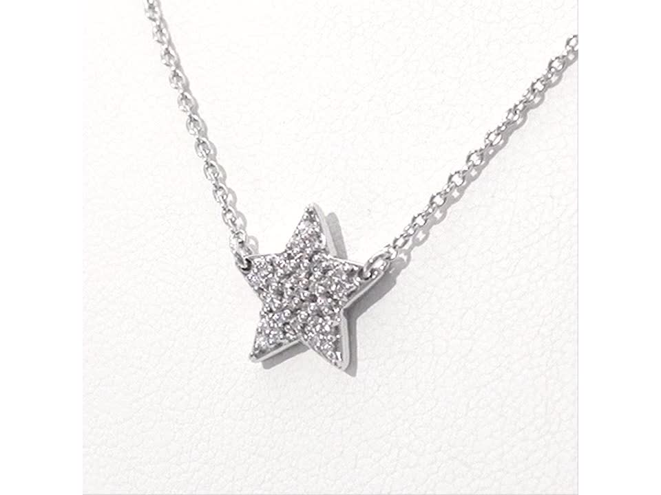 CT. T.W. Diamond Star Necklace 