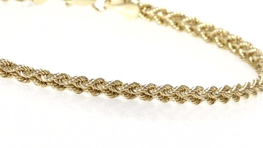Double Row Braided Rope Chain Bracelet 