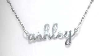 ZALES Script Name Necklace in Sterling Silver (1 Name), Women's, Size: regular Â» Shop Zales 