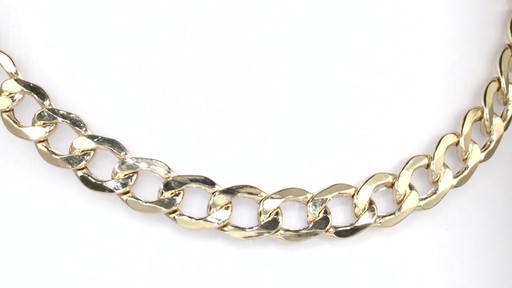 Light Curb Chain Necklace in 14K Gold 