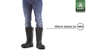 kamik steel toe rubber boots